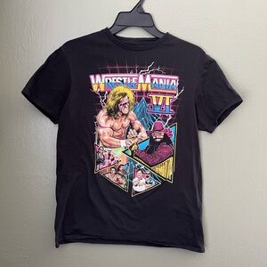 WrestleMania VI Shirt Women's Medium Ultimate Warrior Macho Man Graphic